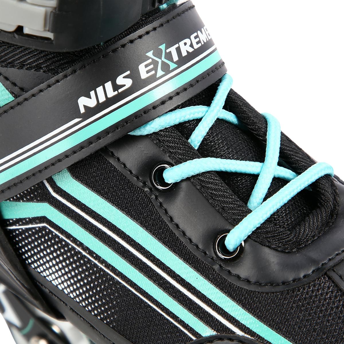 2-in-1 Inline & Ice Skates, Black/Blue, Size L (39-43)