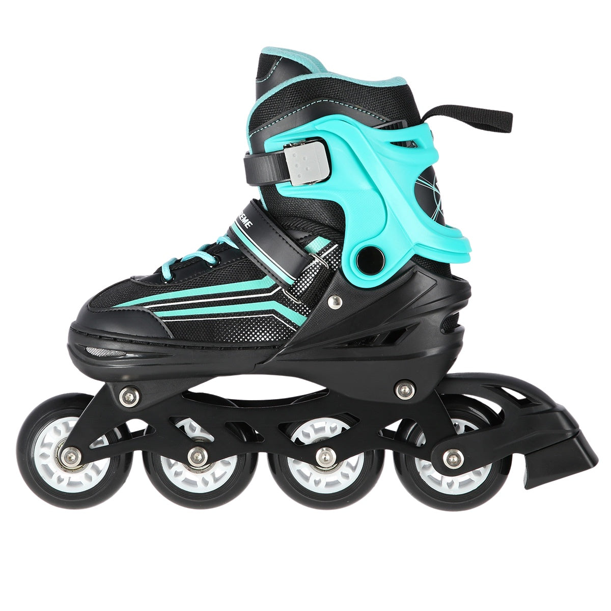 2-in-1 Inline & Ice Skates, Black/Blue, Size L (39-43)