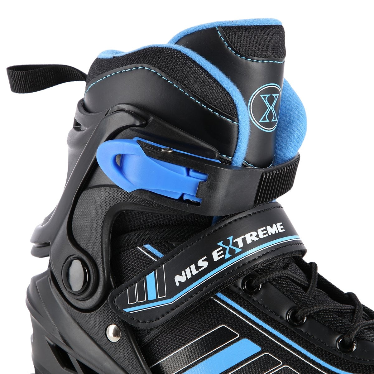 2-in-1 Inline & Ice Skates, Black/Blue, Size M (34-38)