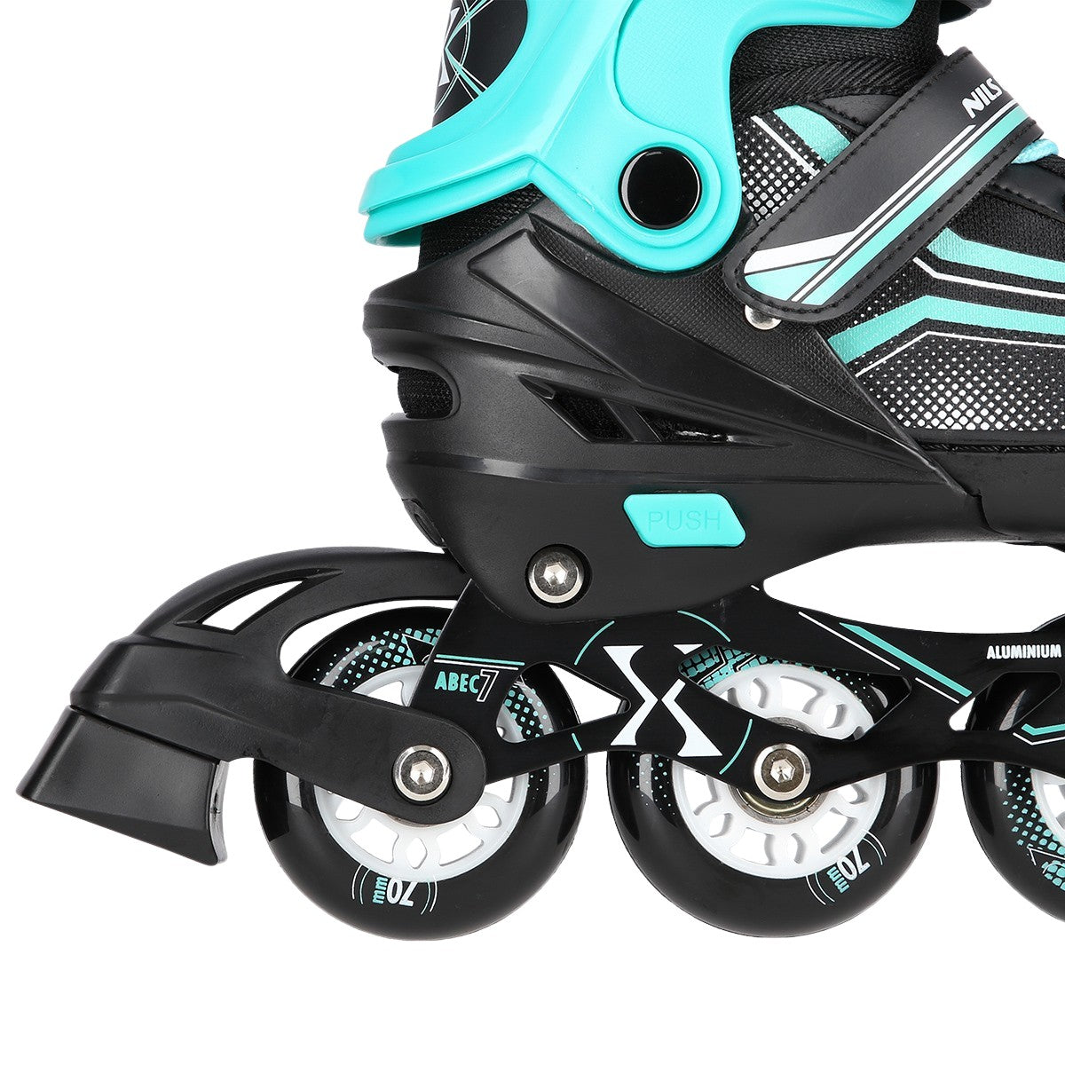2-in-1 Inline & Ice Skates, Black/Blue, Size M (34-38)