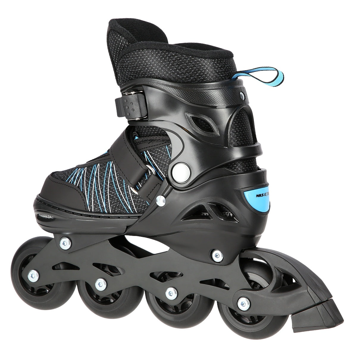 2-in-1 Inline & Ice Skates, Black/Blue, Size M (35-38)