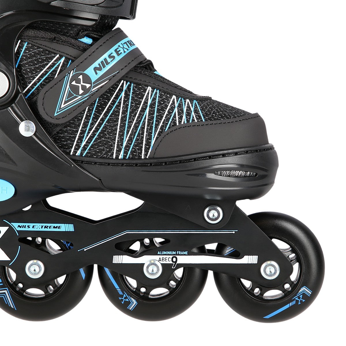 2-in-1 Inline & Ice Skates, Black/Blue, Size M (35-38)