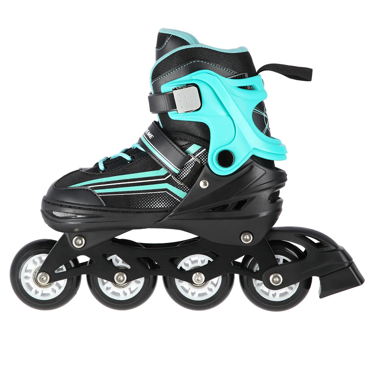 2-in-1 Inline & Ice Skates, Black/Blue, Size S (29-33)