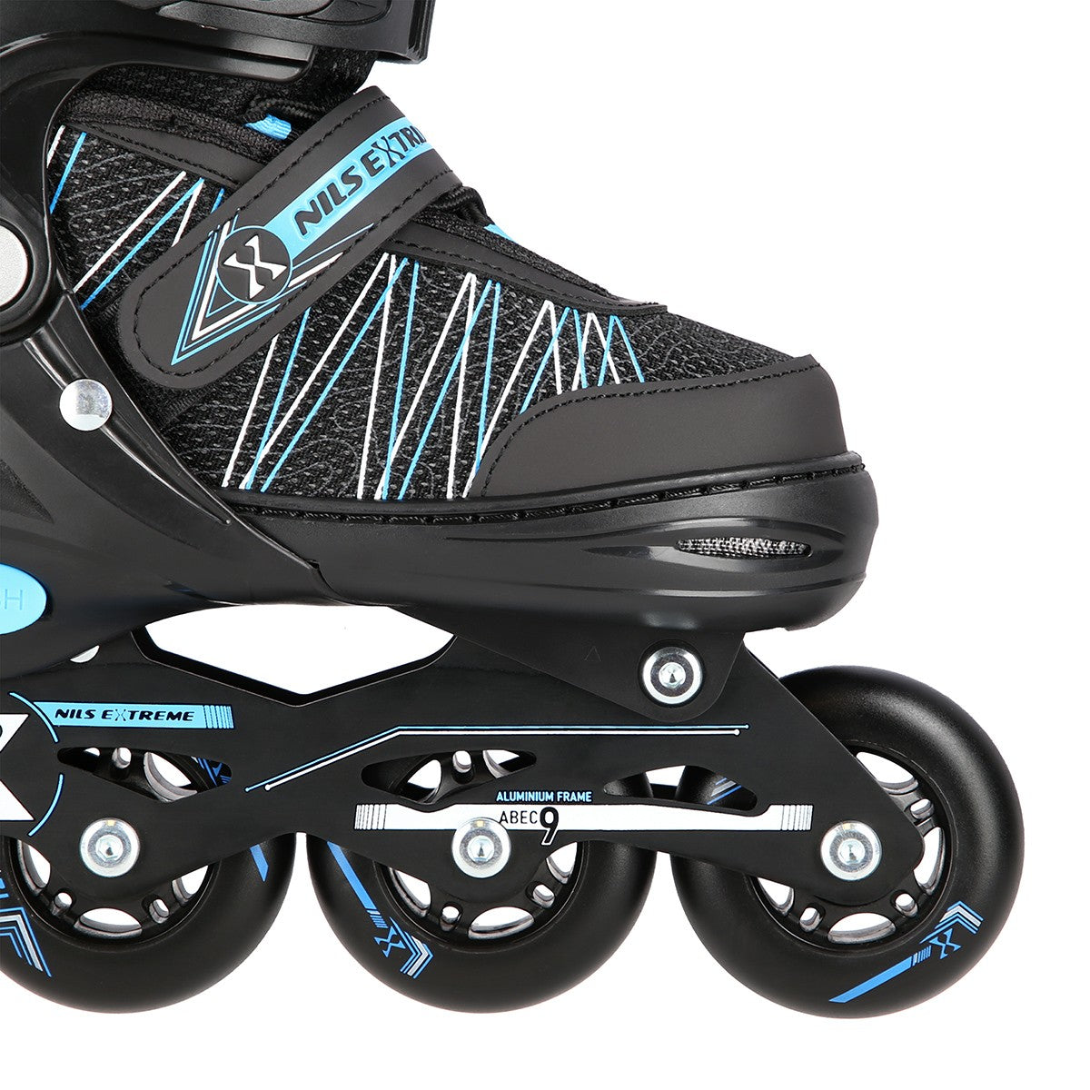2-in-1 Inline & Ice Skates, Black/Blue, Sizes 31-34