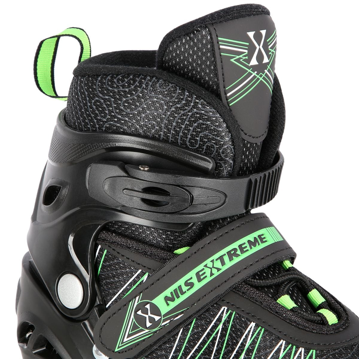 2-in-1 Inline & Ice Skates, Black/Green, Size M (35-38)