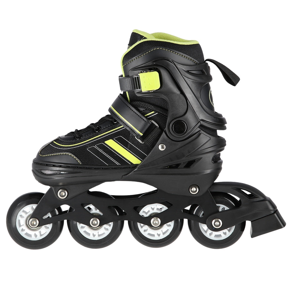 2-in-1 Inline & Ice Skates, Black/Lime, Size L (39-43)