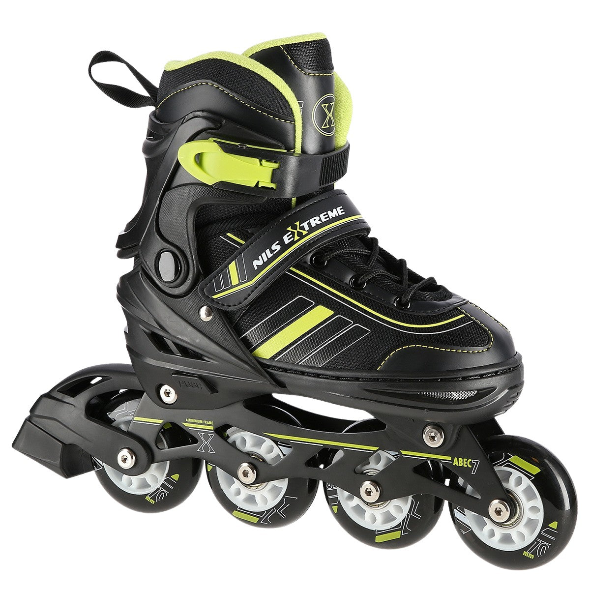 2-in-1 Inline & Ice Skates, Black/Lime, Size L (39-43)