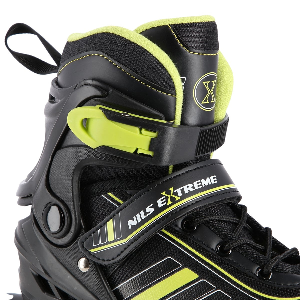 2-in-1 Inline & Ice Skates, Black/Lime, Size M (34-38)