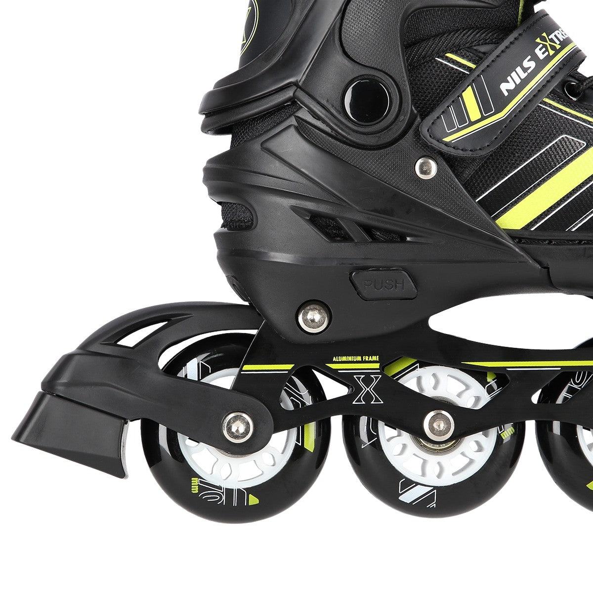 2-in-1 Inline & Ice Skates, Black/Lime, Size S (29-33)
