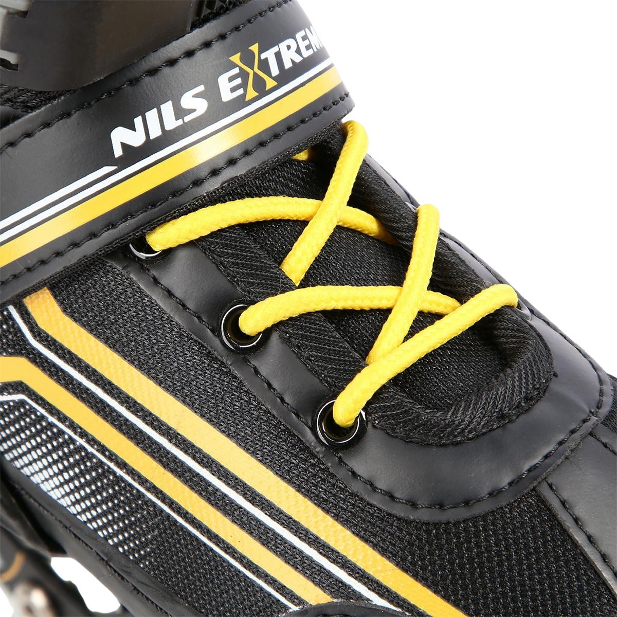 2-in-1 Inline & Ice Skates, Black/Orange, Size L (39-43)