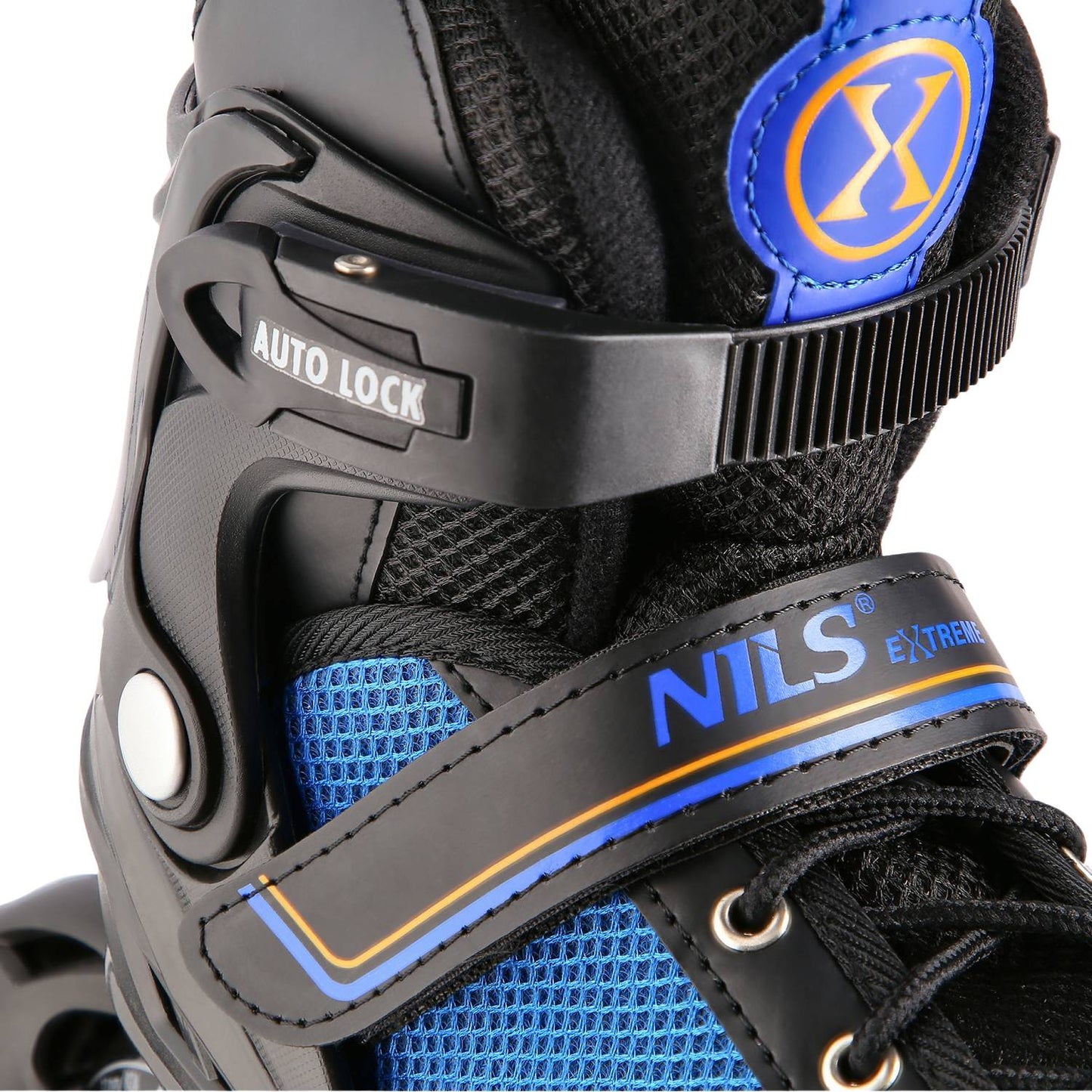 2-in-1 Inline & Ice Skates, Black-Orange, Size L (39-43)