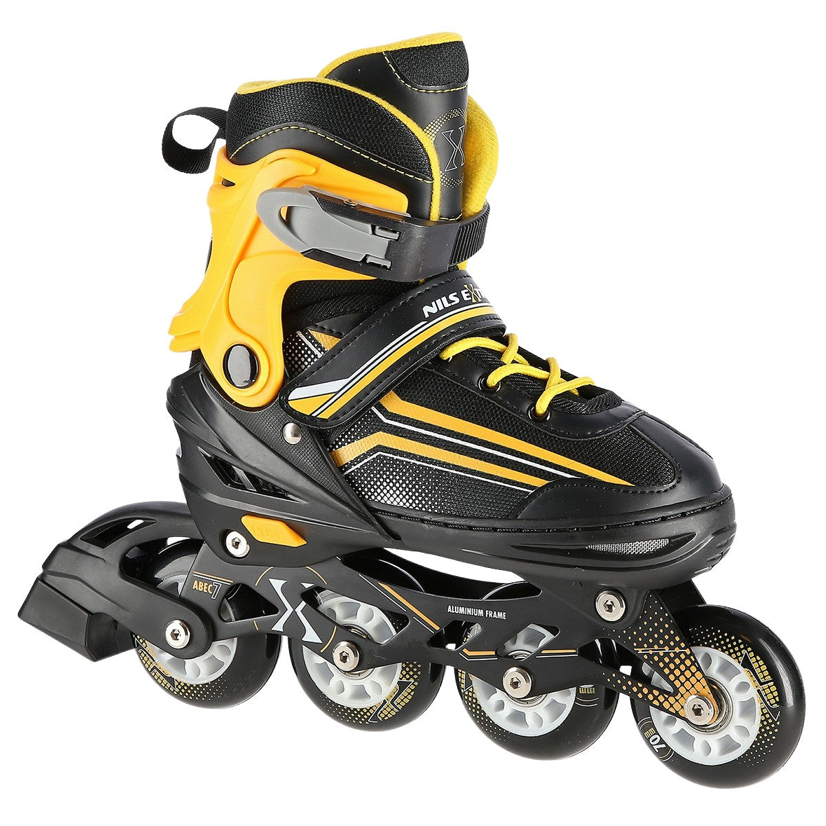 2-in-1 Inline & Ice Skates, Black/Orange, Size M (34-38)