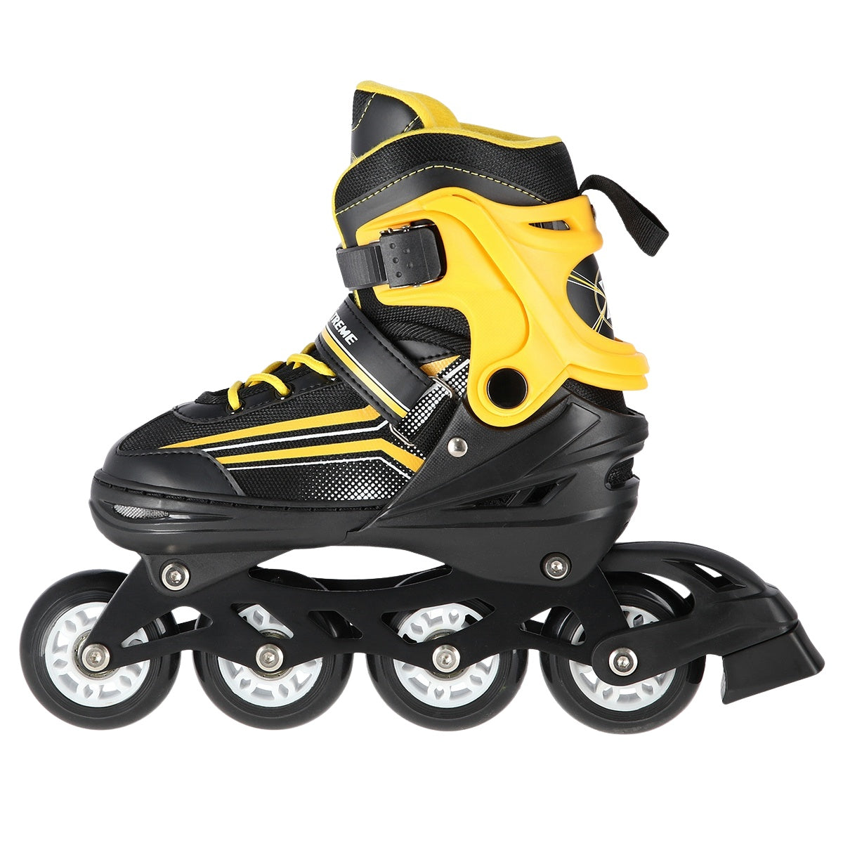 2-in-1 Inline & Ice Skates, Black/Orange, Size S (29-33)