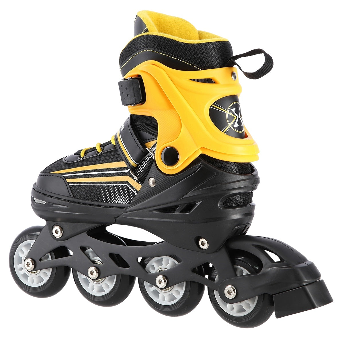 2-in-1 Inline & Ice Skates, Black/Orange, Size S (29-33)