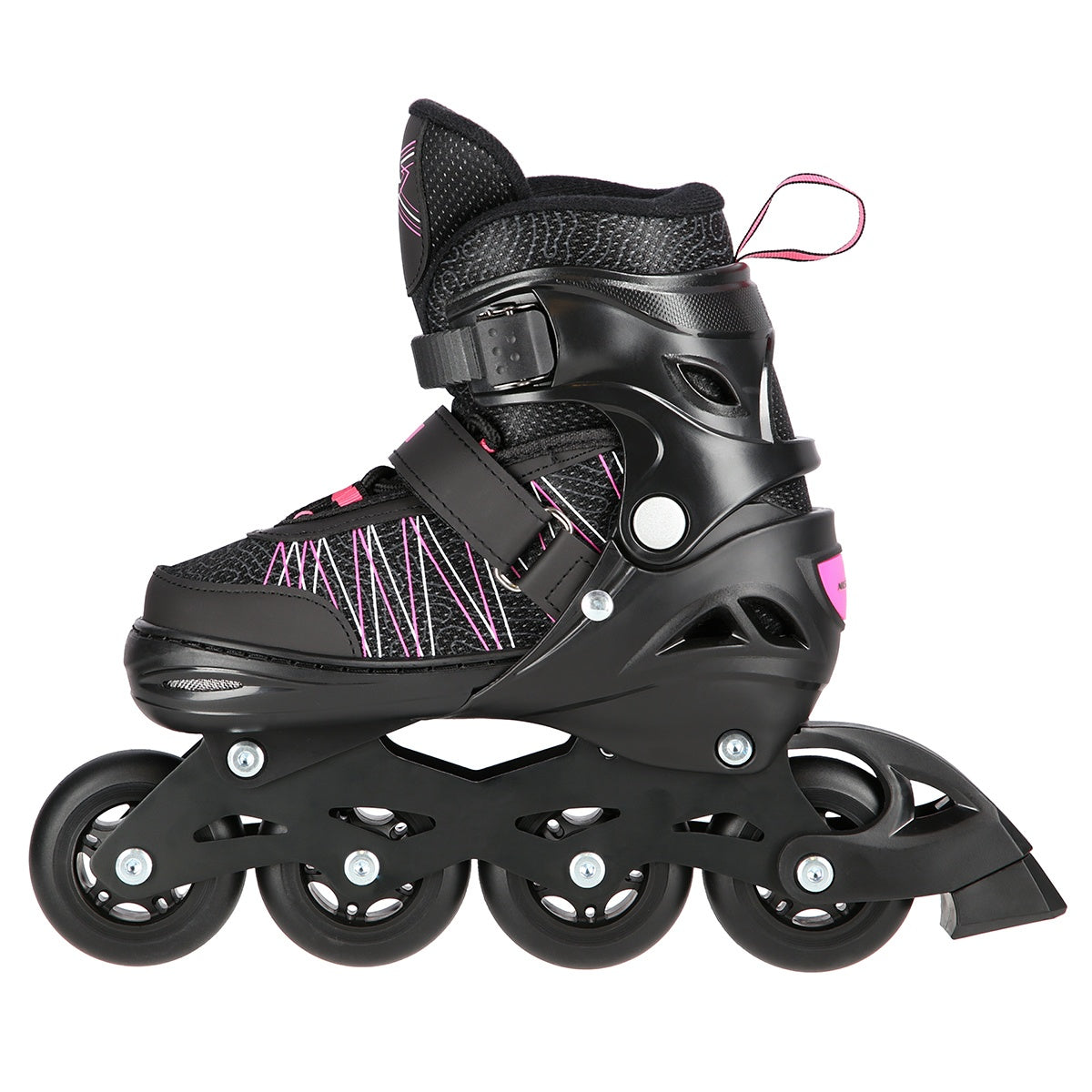 2-in-1 Inline & Ice Skates, Black/Pink, Size L (39-42)