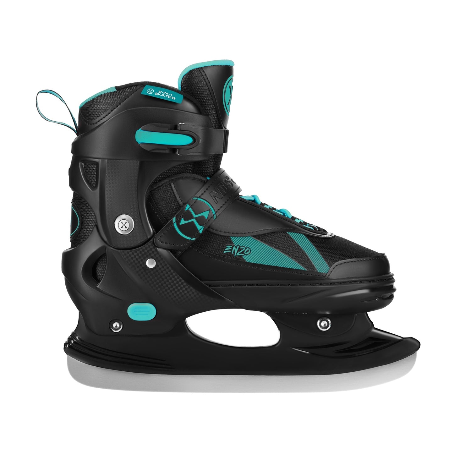2-in-1 Inline & Ice Skates, Green, Size XS (28-31)