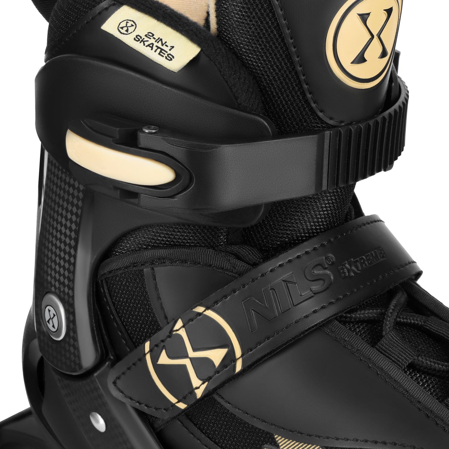 2-in-1 Inline & Ice Skates Set, Beige, Size S (32-35)