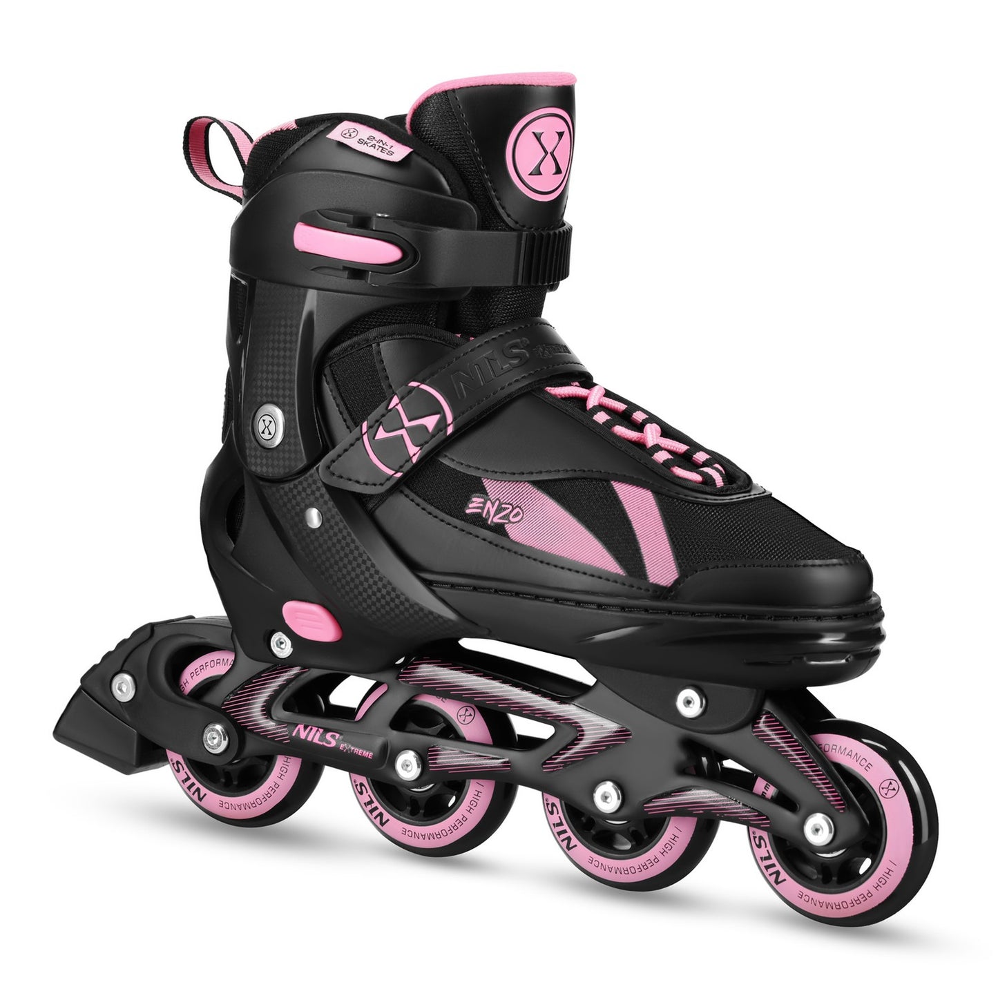 2-in-1 Inline & Ice Skates Set, Pink, Size XS (28-31)