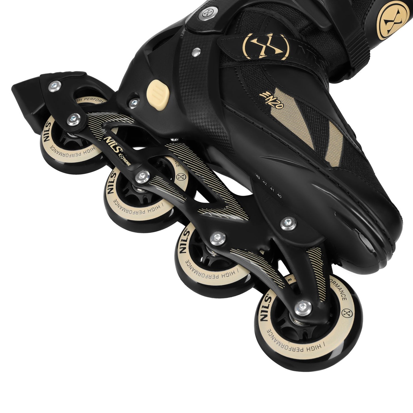 2-in-1 Inline & Ice Skates, Size L (40-43), Beige