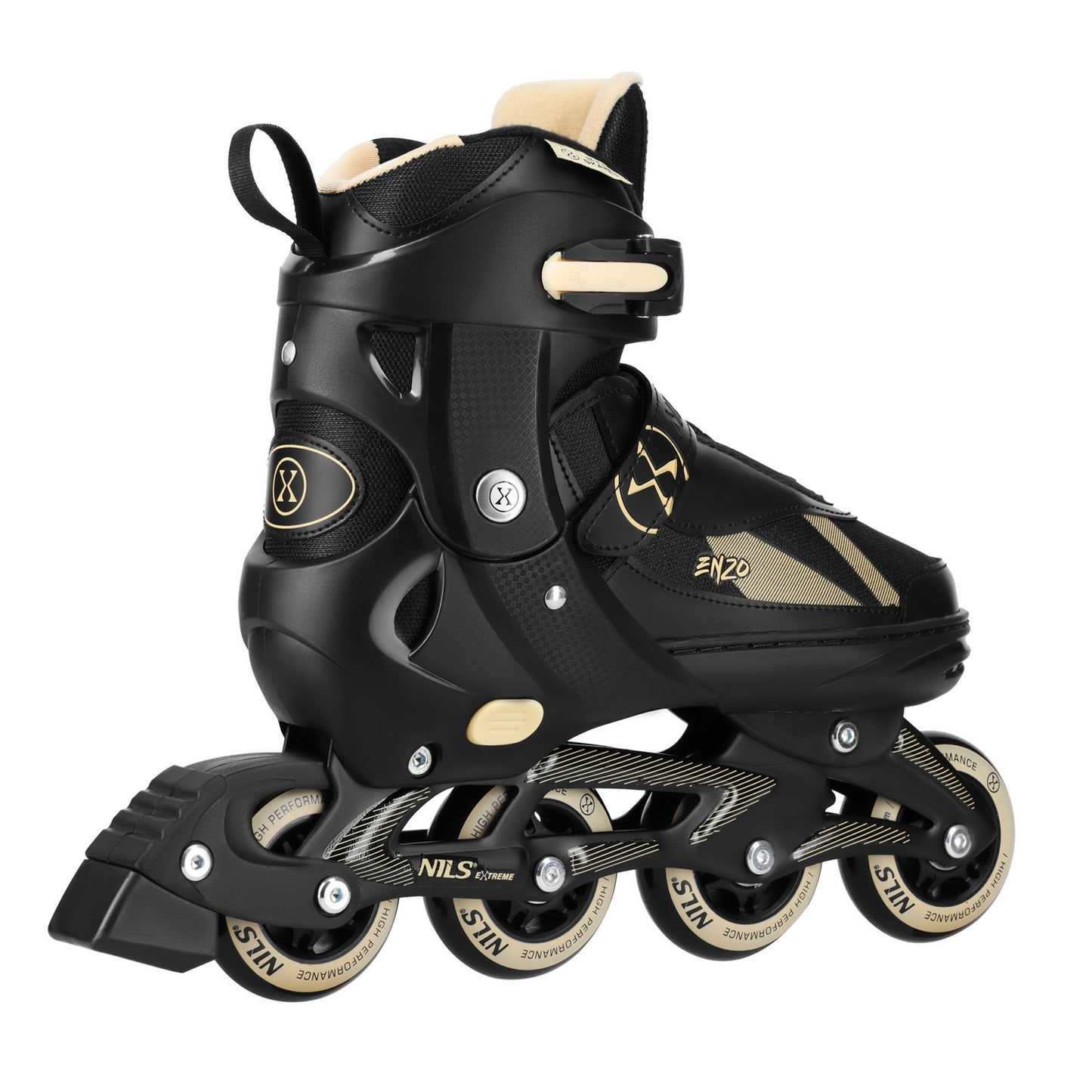 2-in-1 Inline & Ice Skates, Size L (40-43), Beige