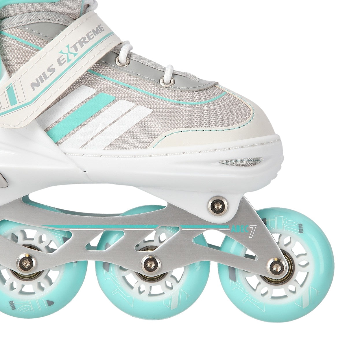 2-in-1 Inline & Ice Skates, White/Blue, Size M (34-38)