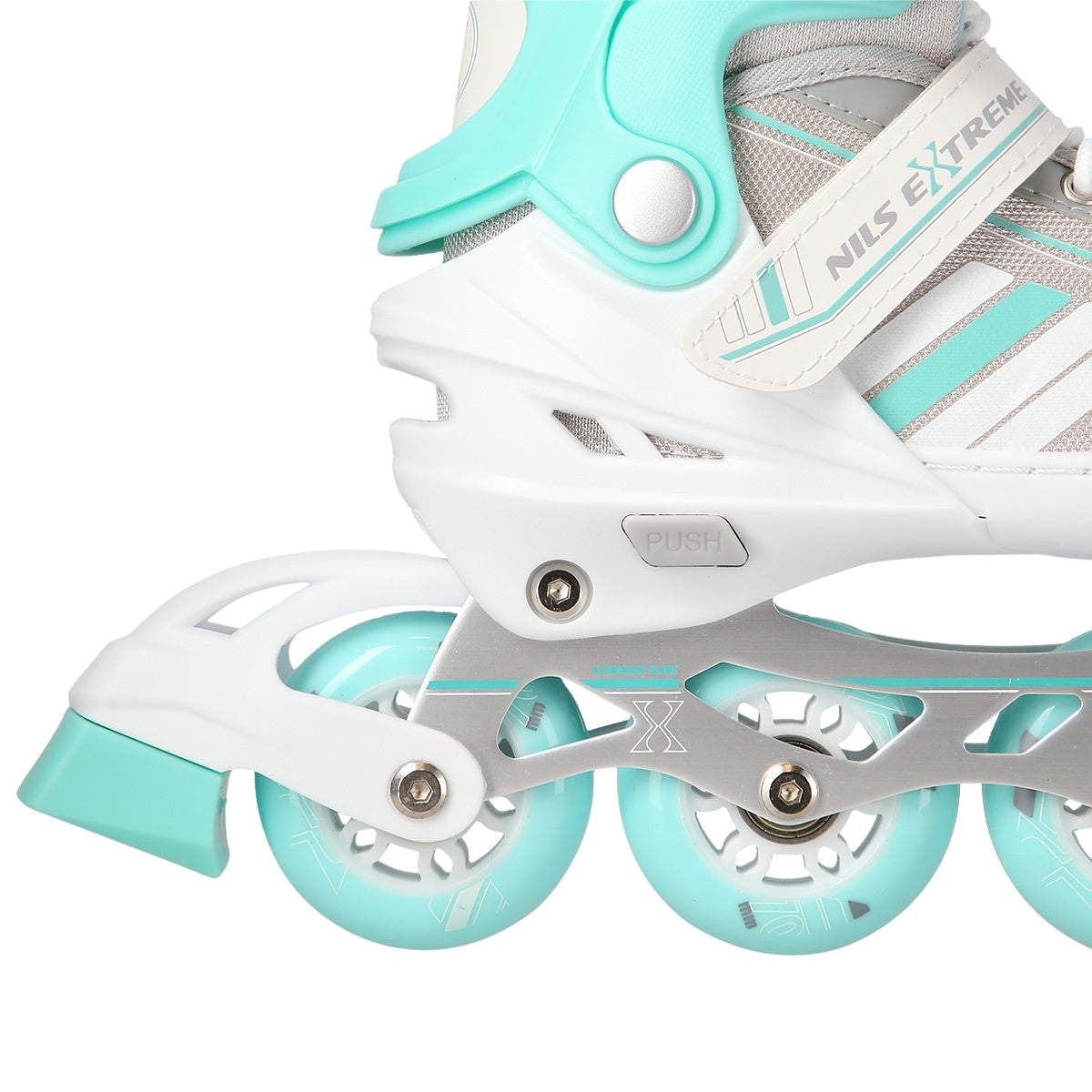 2-in-1 Inline & Ice Skates, White/Blue, Size S (29-33)