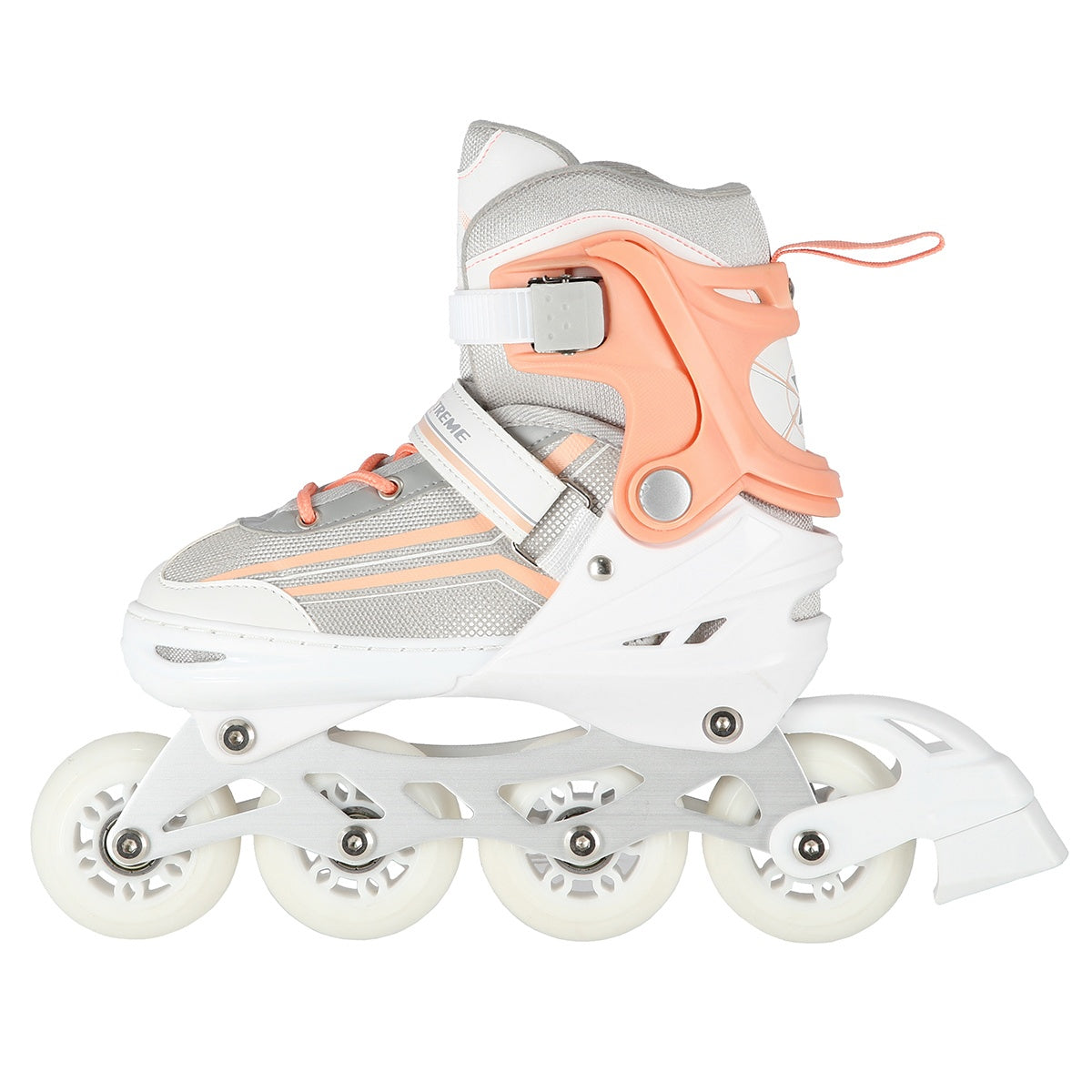 2-in-1 Inline & Ice Skates, White/Pink, Size M (34-38)