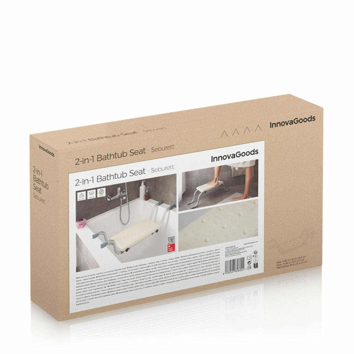 2-in-1 Non-slip Bathtub Seat Seburett InnovaGoods