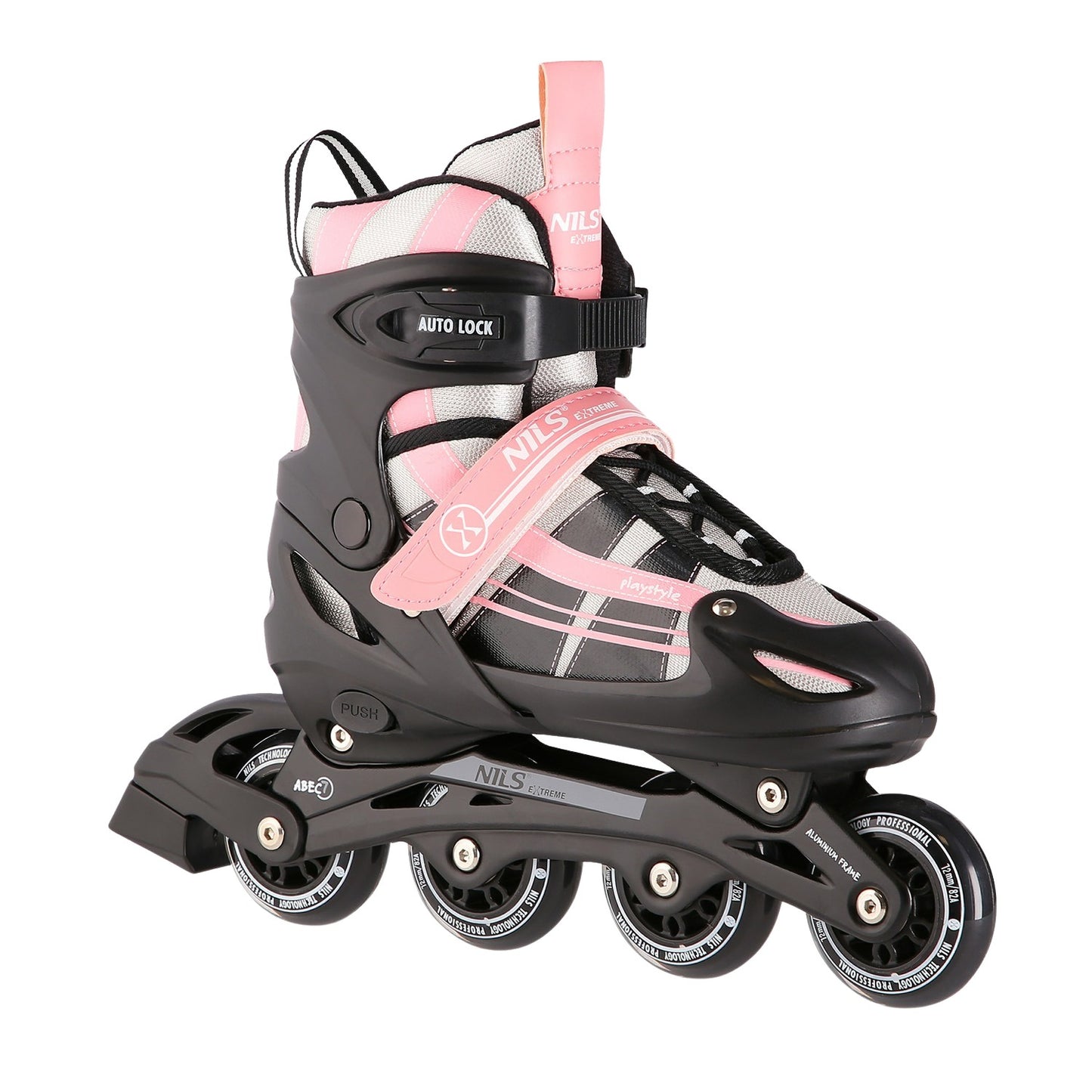 2-in-1 Pink-White Inline & Ice Skates, Size L (39-42)
