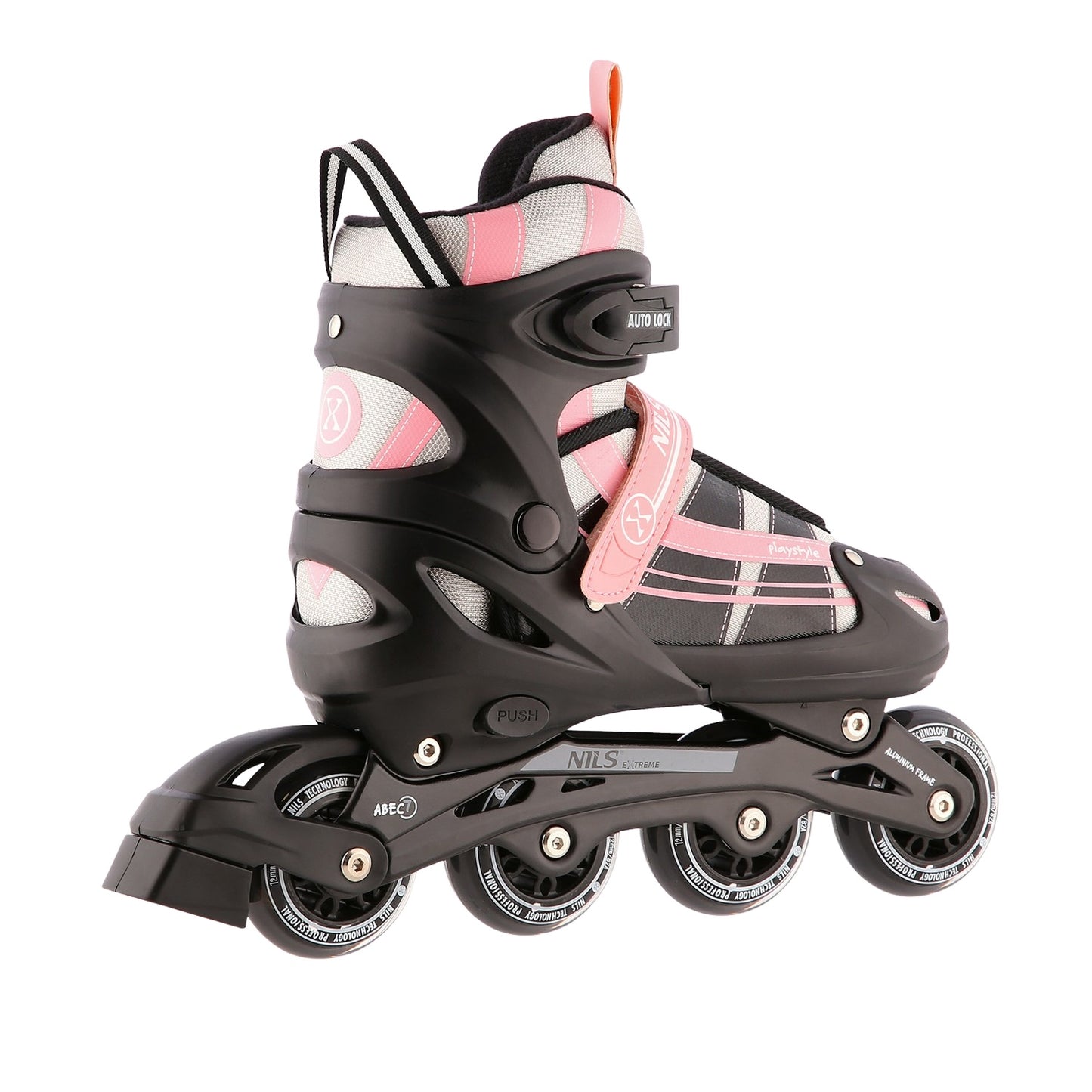 2-in-1 Pink-White Inline & Ice Skates, Size L (39-42)