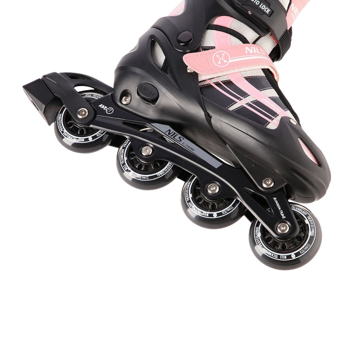 2-in-1 Pink-White Inline & Ice Skates, Size M (35-38)