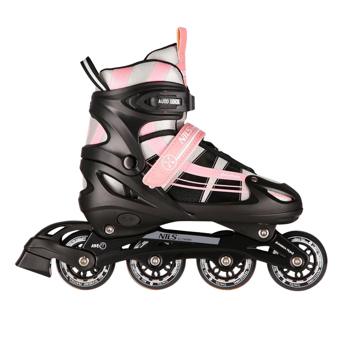 2-in-1 Pink-White Inline & Ice Skates, Size S (31-34)