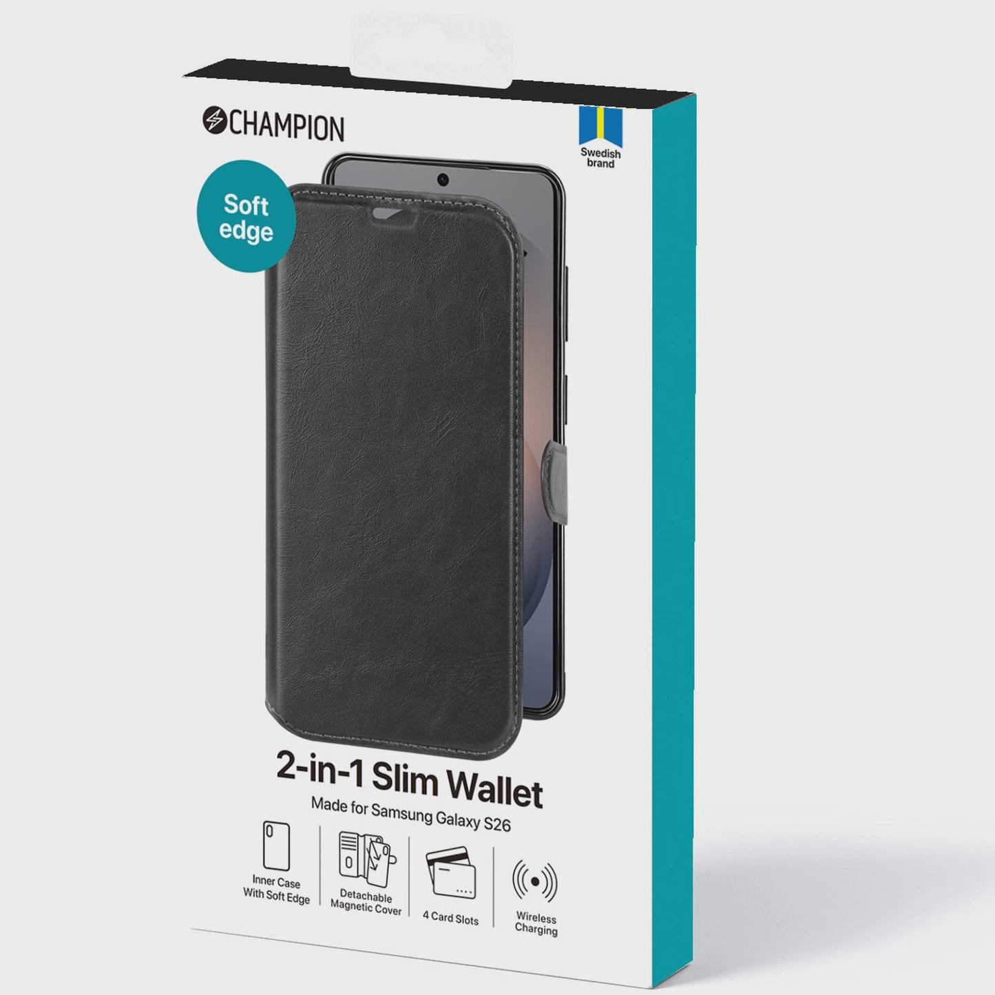 2-in-1 Slim Wallet Case for Samsung Galaxy S26