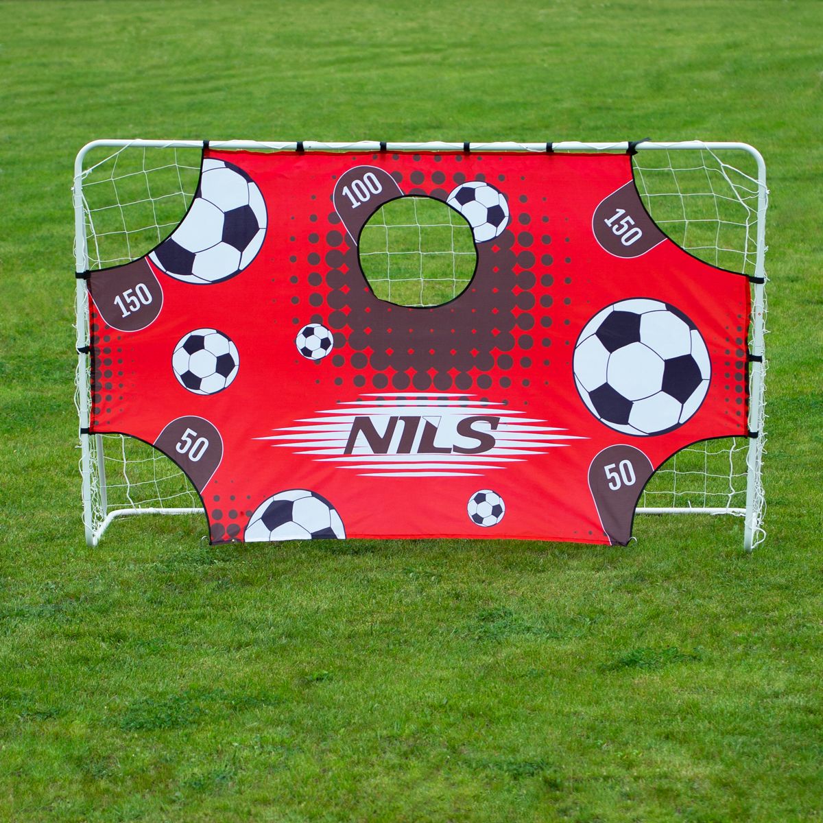 2-in-1 Soccer Goal with Net & Target Panel