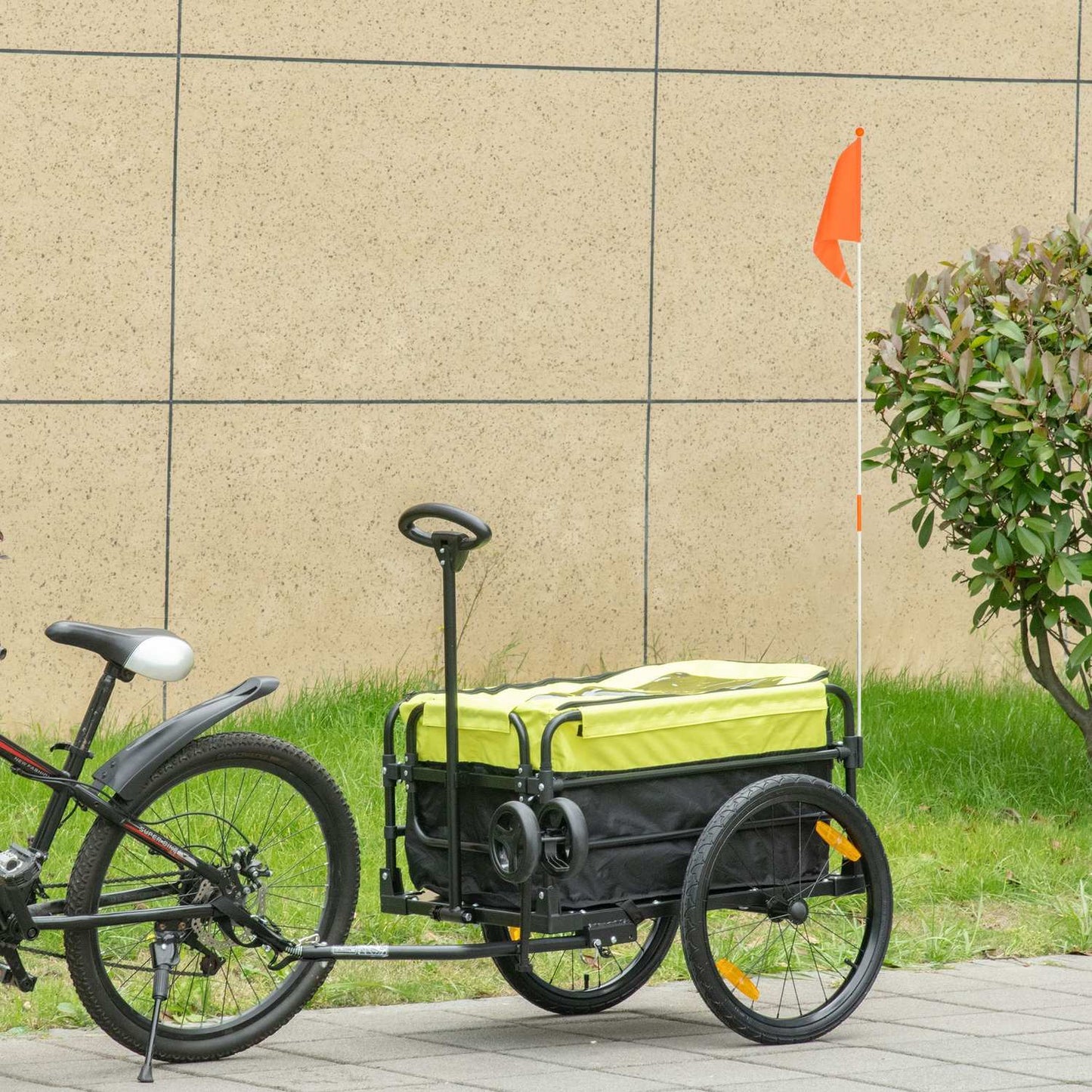 Truck with brake, cover and 40 kg load capacity