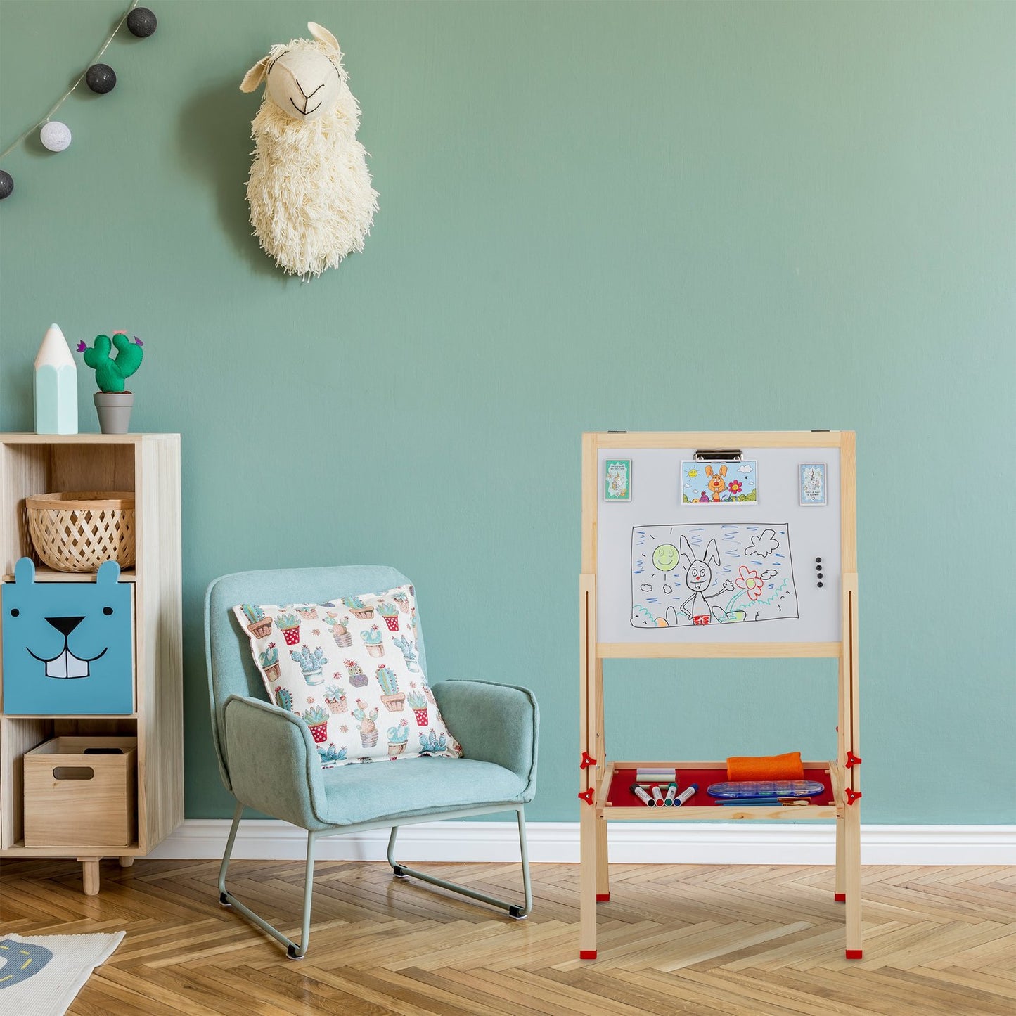 2-in-1 drawing easel for children