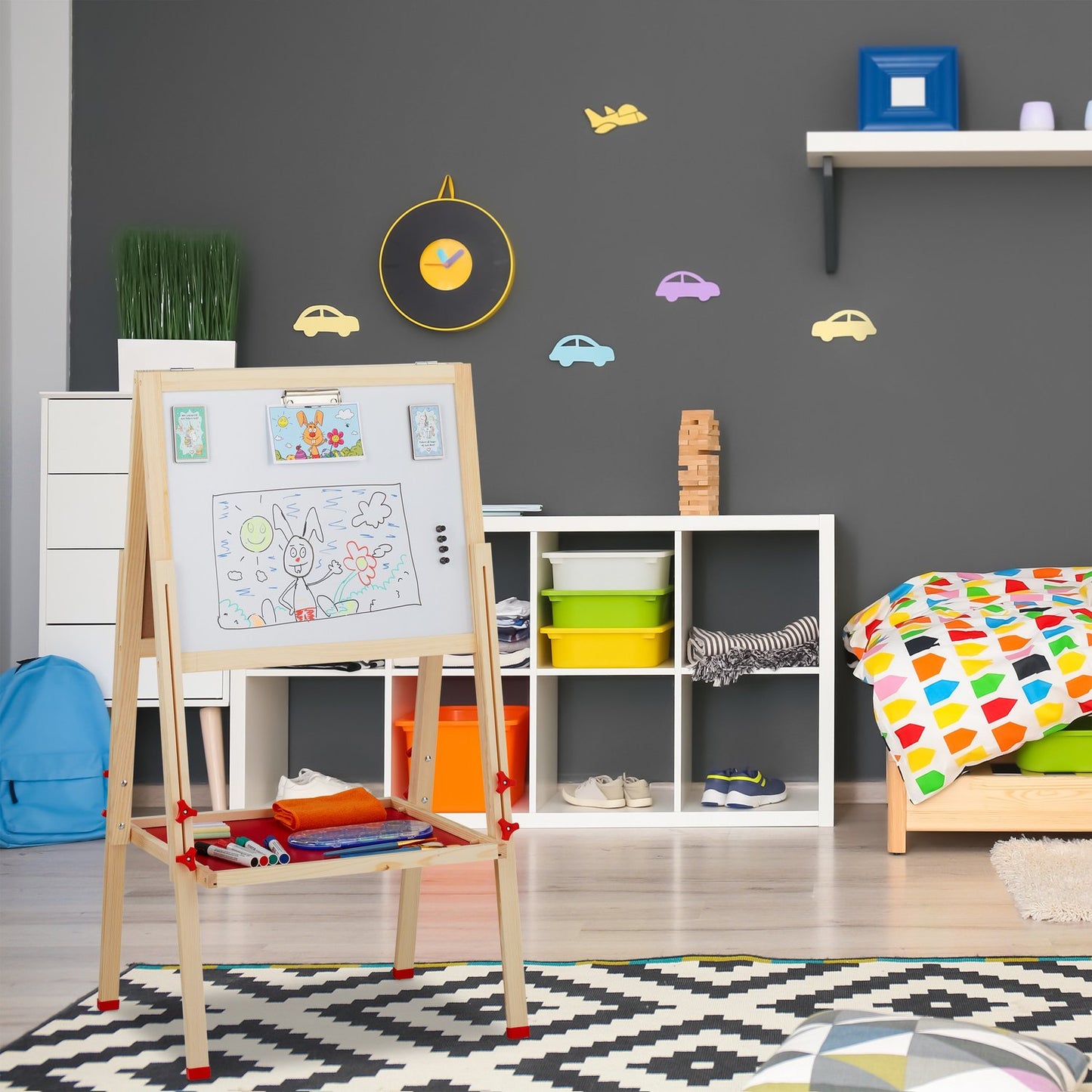 2-in-1 drawing easel for children