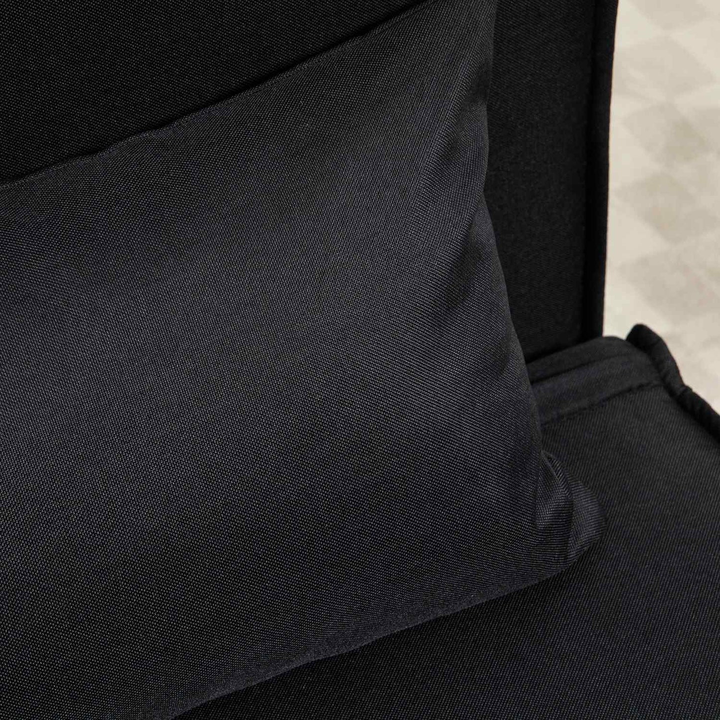 2-in-1 folding sofa-bed chair, adjustable, linen look