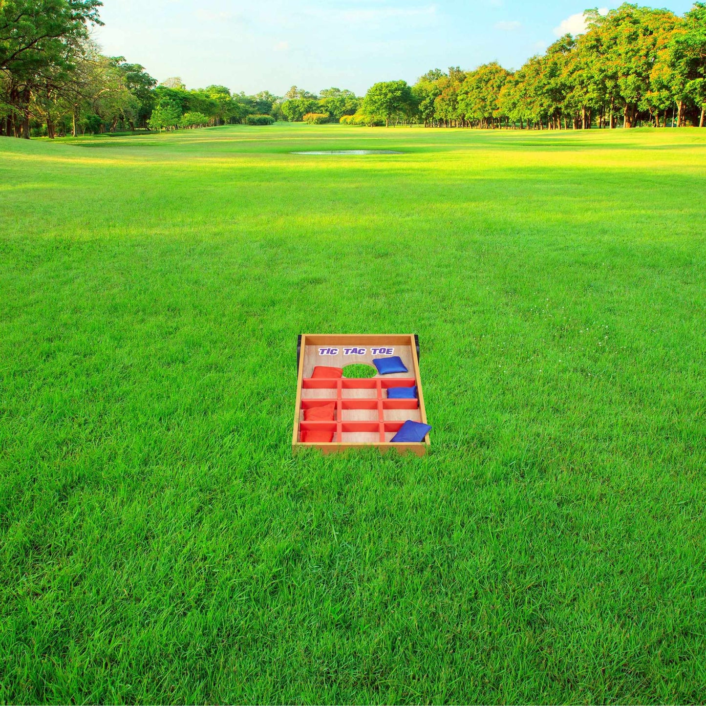 2-in-1 throwing game cornhole & three in a row