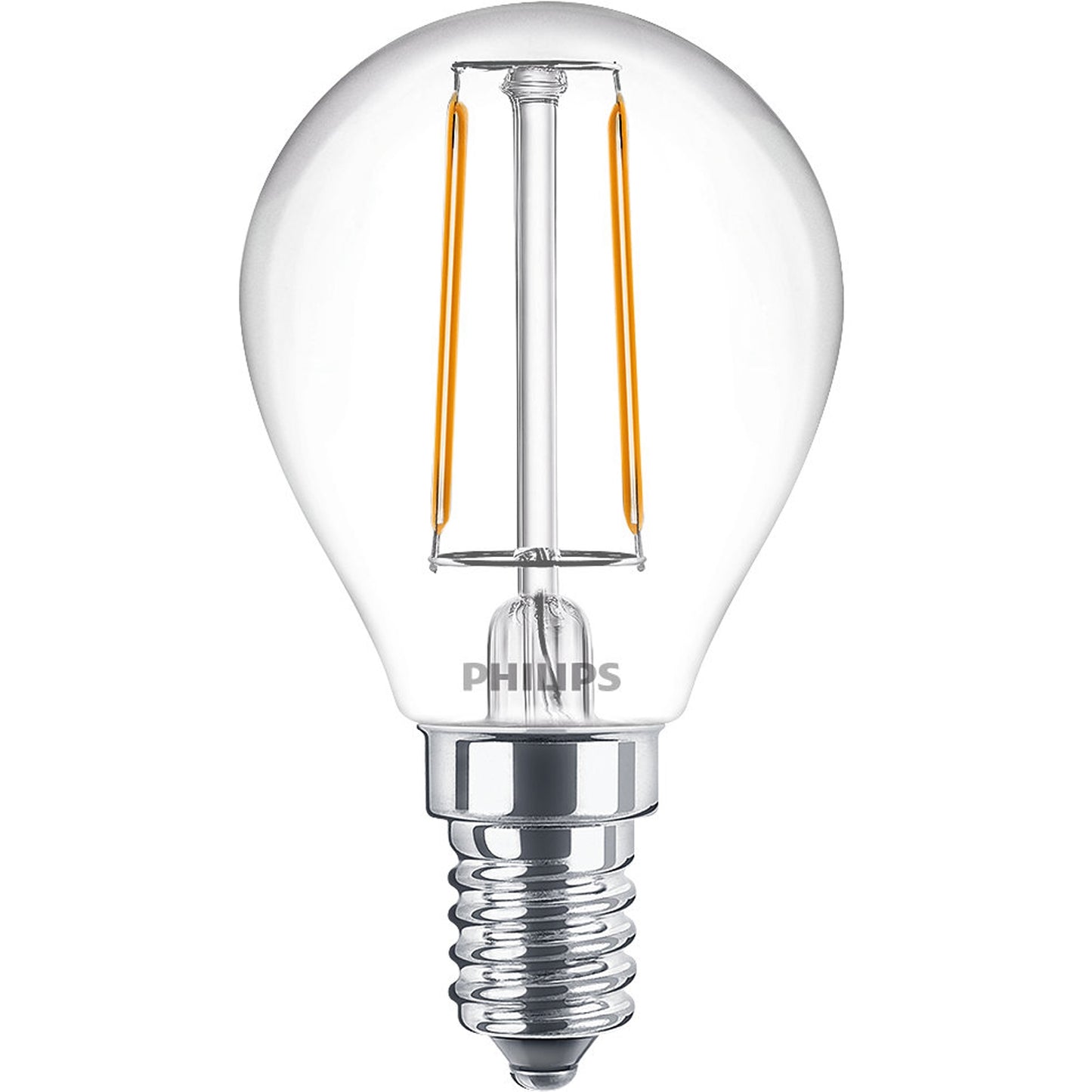 2-pack LED E14 Globe 2W (25W) Clear 250lm