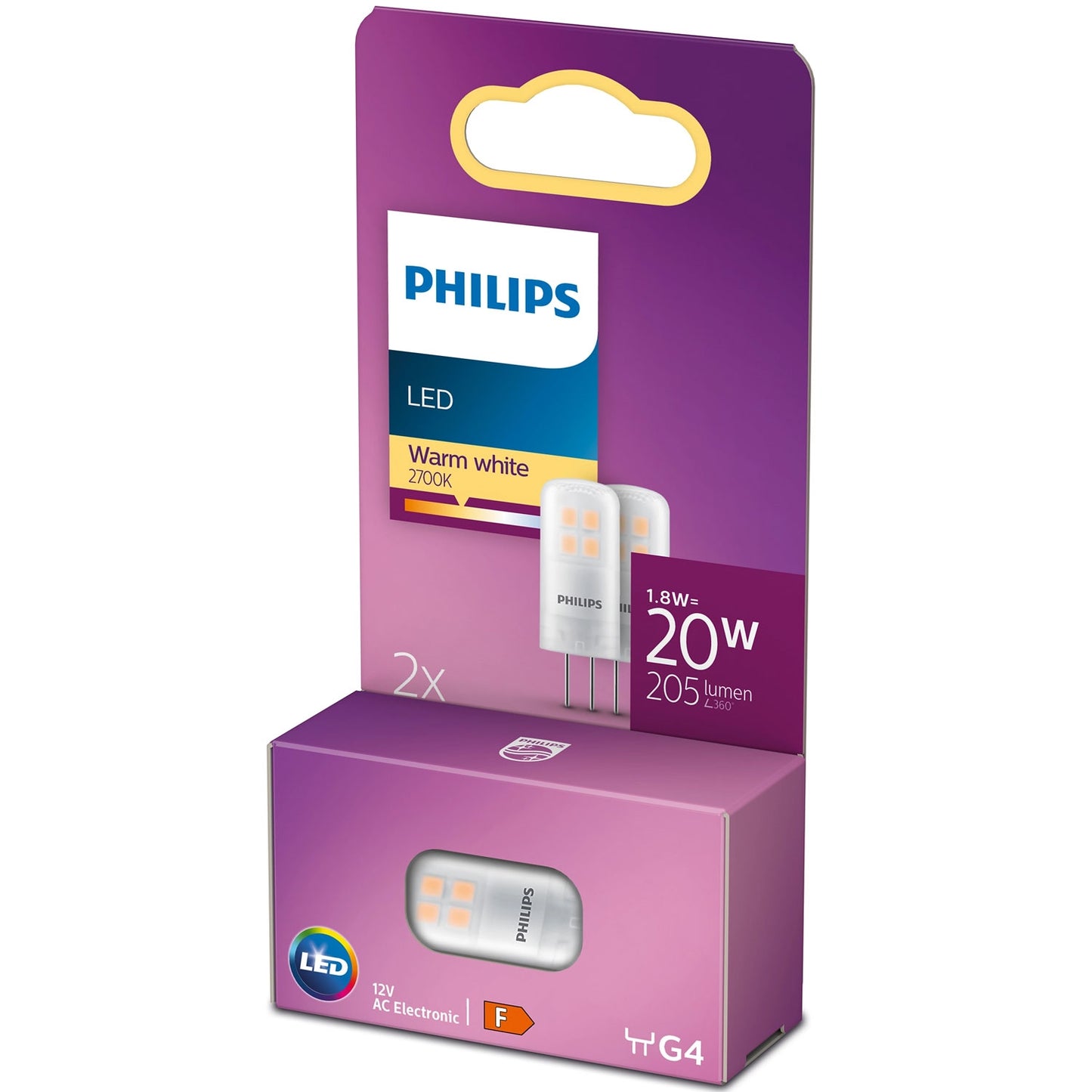 2-pack LED G4 Capsule 20W 12V 205lm