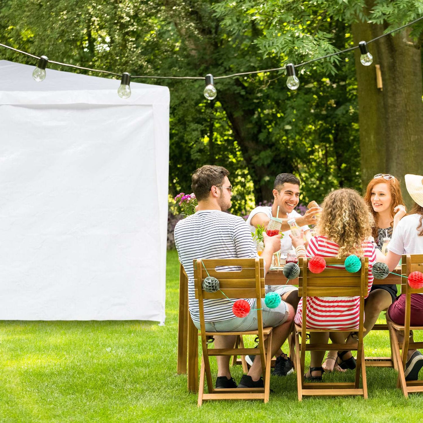 2 pcs. side walls for party tents
