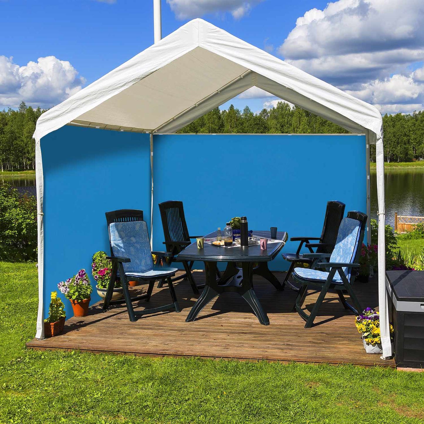 2 pcs. side walls for party tents