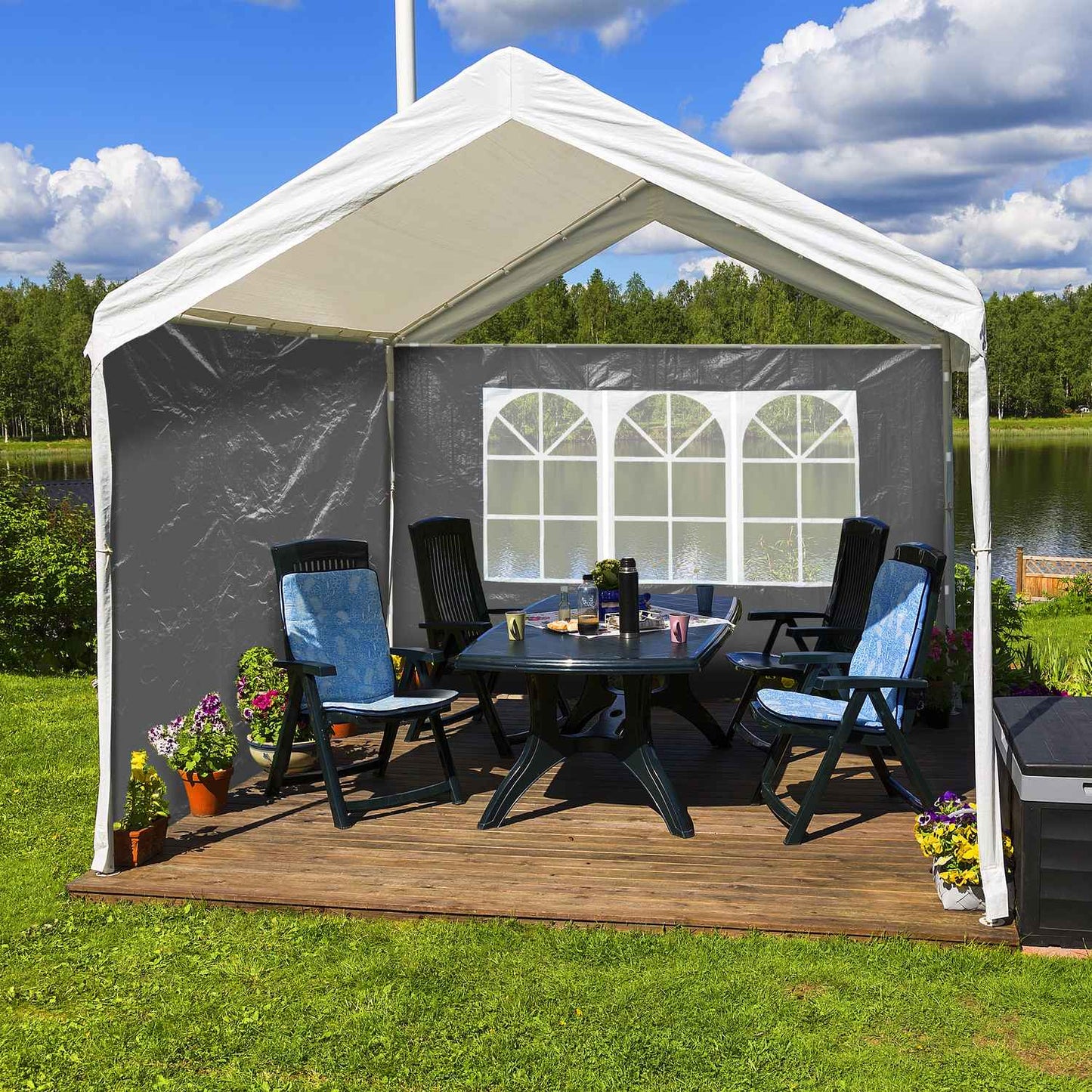 2 pcs. side walls for party tents