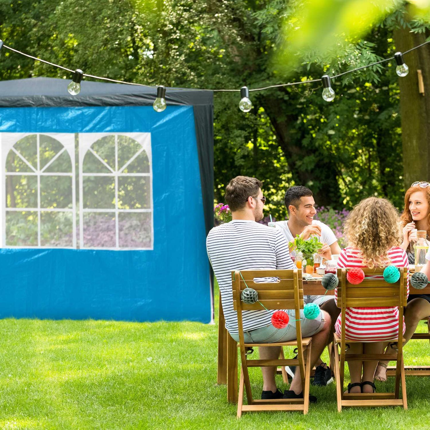 2 pcs. side walls for party tents