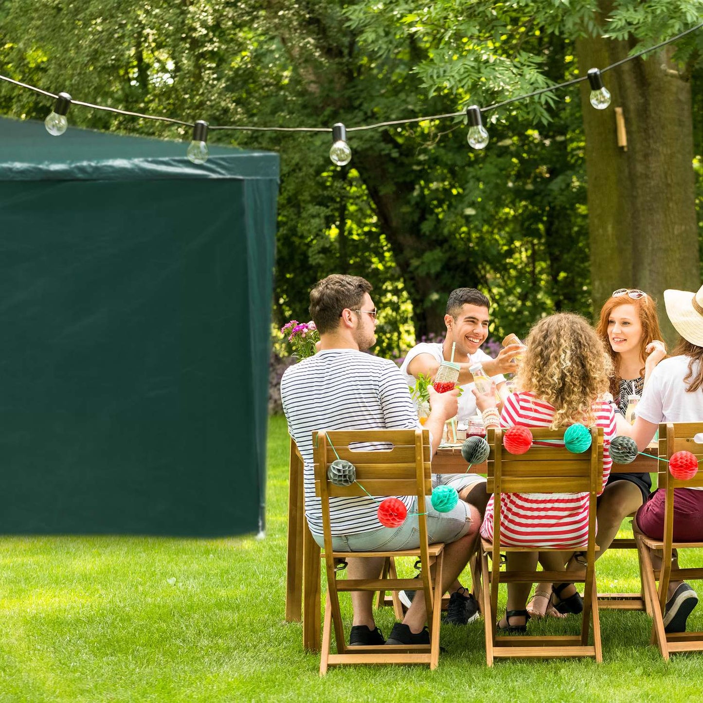 2 pcs. side walls for party tents