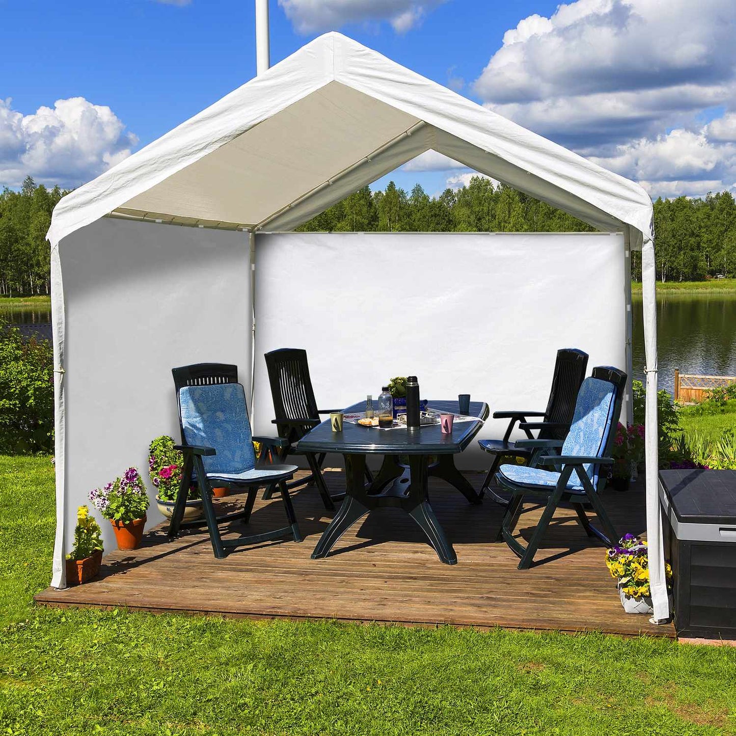 2 pcs. side walls for party tents