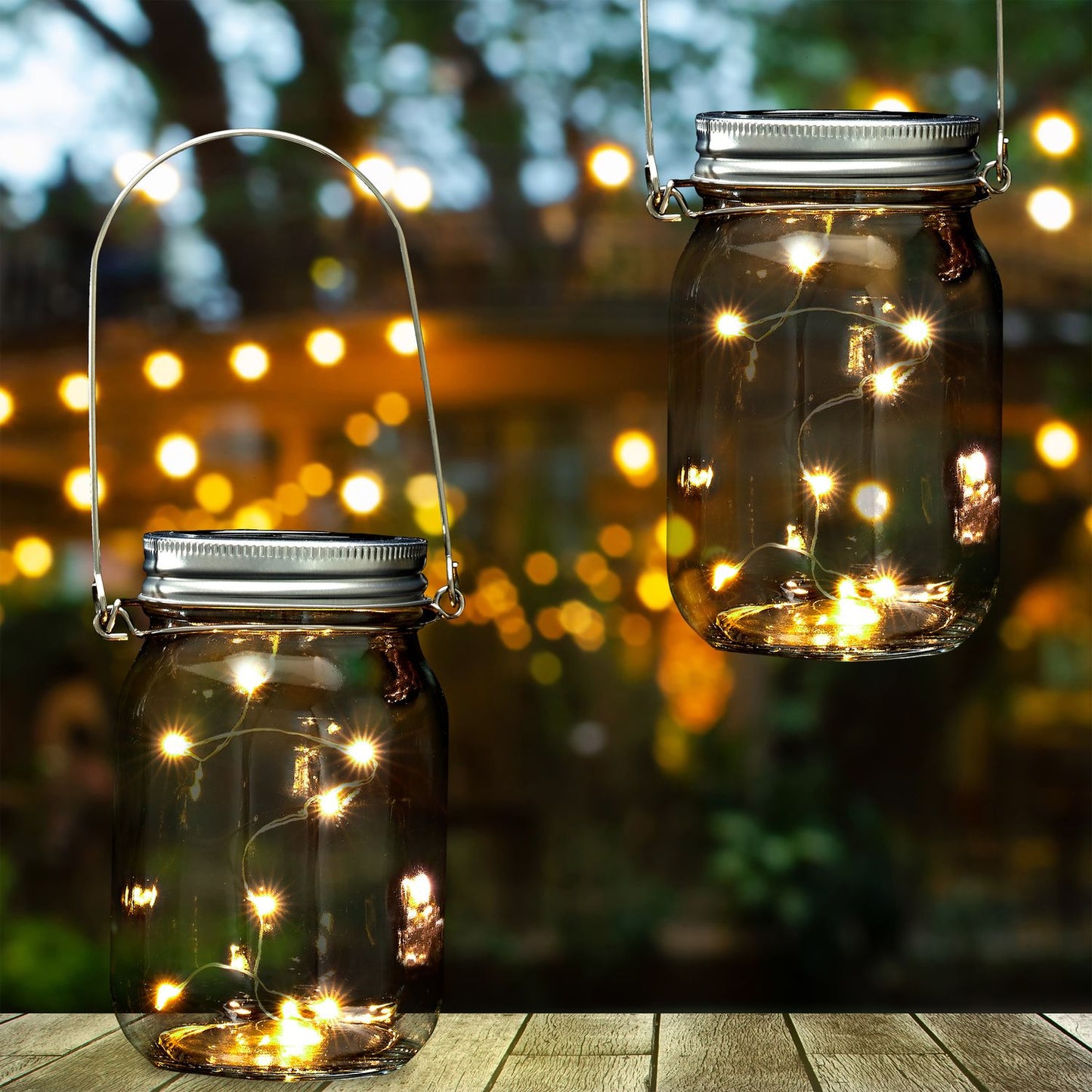 2 pcs. solar lanterns with LED