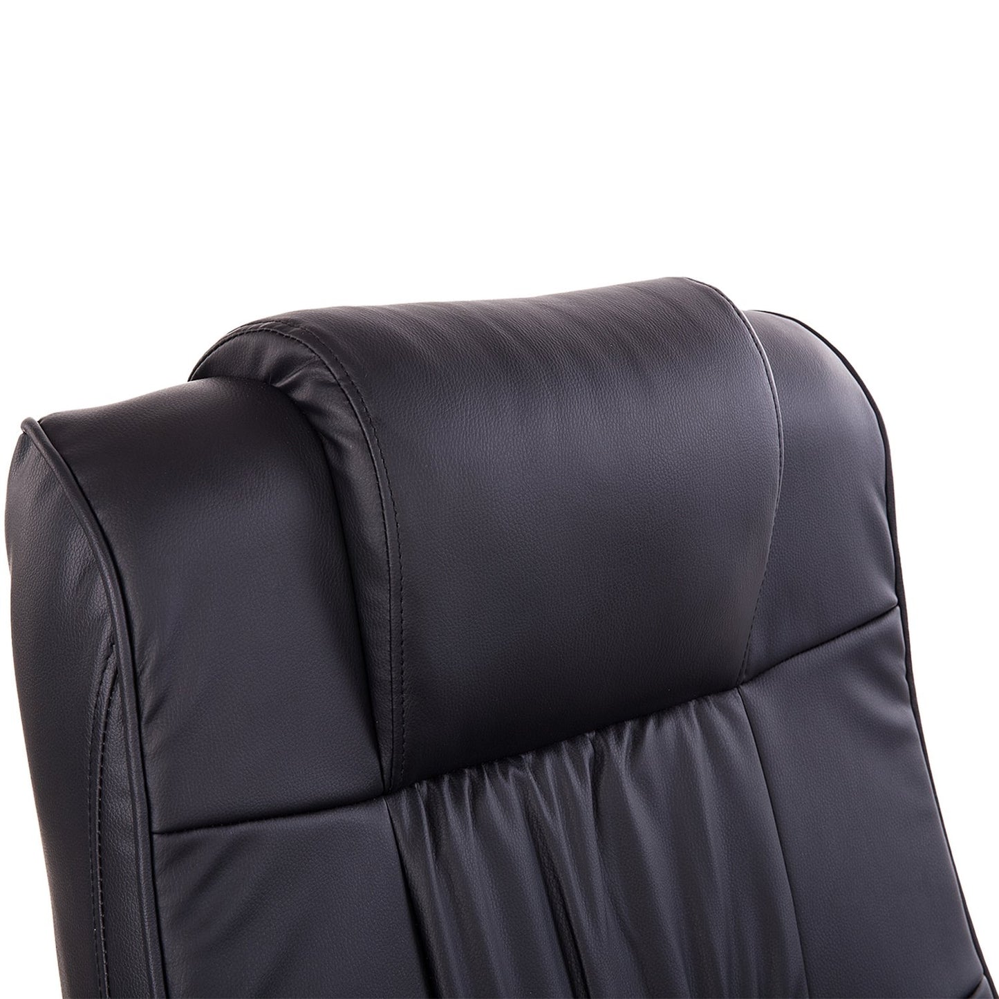 Reclining massage chair, 360° rotatable, remote control, black