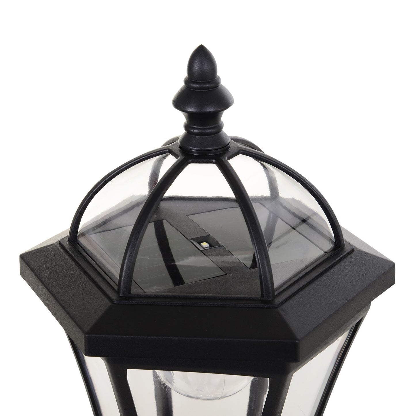 Solar LED Street Light, IP44 Waterproof, Energy Efficient, Black